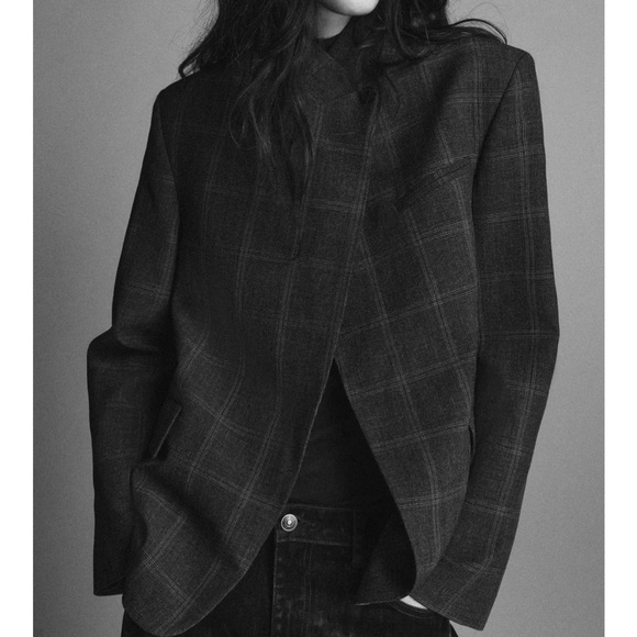 NWT Viral Limited Edition Zara Plaid Blazer - Picture 6 of 10